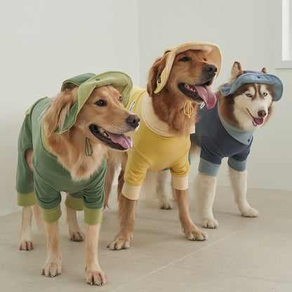 韓國新品上架【梨花娘】🐾BAILEY 🐶秋冬新品 可愛造型遮陽保暖絨毛可調節寵物帽(3色)