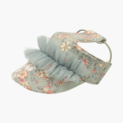 韓國新品上架【梨花娘】🐾BAILEY 🐶秋冬新品 溫柔蕾絲荷葉邊花朵復古可愛寵物服飾(2色)