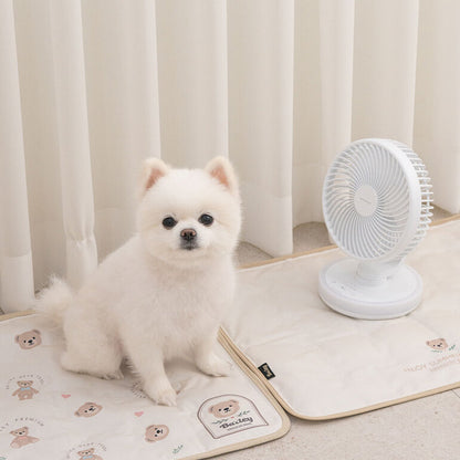 韓國BAILEY💖【梨花娘】夏日必備涼爽親膚降溫舒適防水滿版小熊寵物冰涼墊(3尺寸)