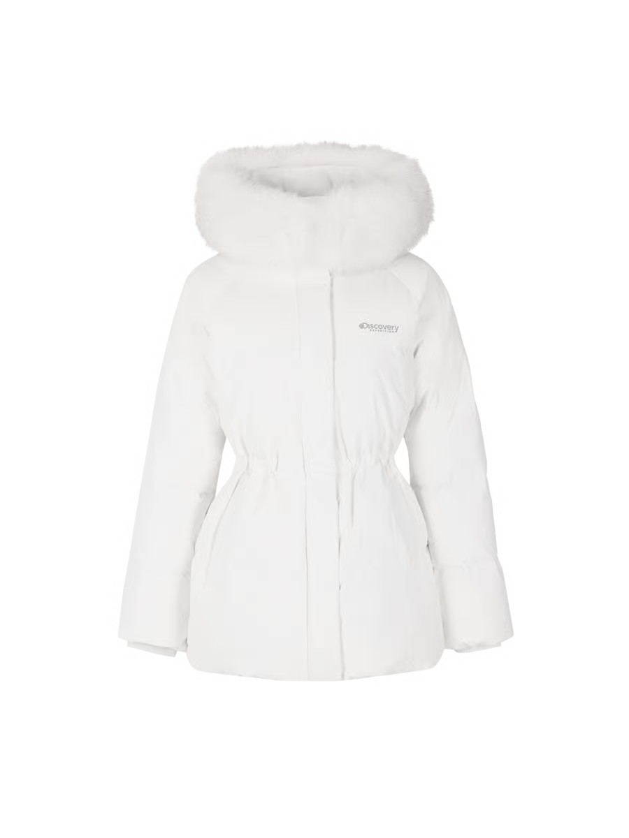 🆕新品上架💖【梨花娘】 韓國品牌Discovery 鵝絨狐狸毛領中長版外套 Kelly(4色)🏆韓國連線