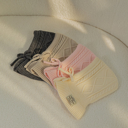 ✈️【梨花娘】韓國BAILEY❄️北歐暖嶼親密主人同款針織鈕釦寵物連帽圍脖(4色)