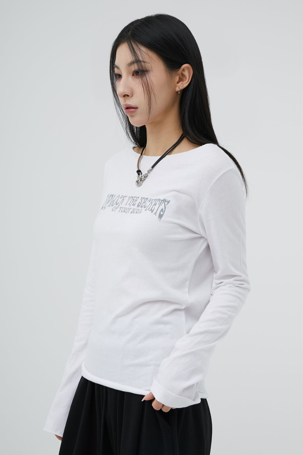 ACOVER secret soul long sleeve T-shirt