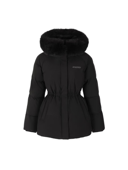 🆕新品上架💖【梨花娘】 韓國品牌Discovery 鵝絨狐狸毛領中長版外套 Kelly(4色)🏆韓國連線