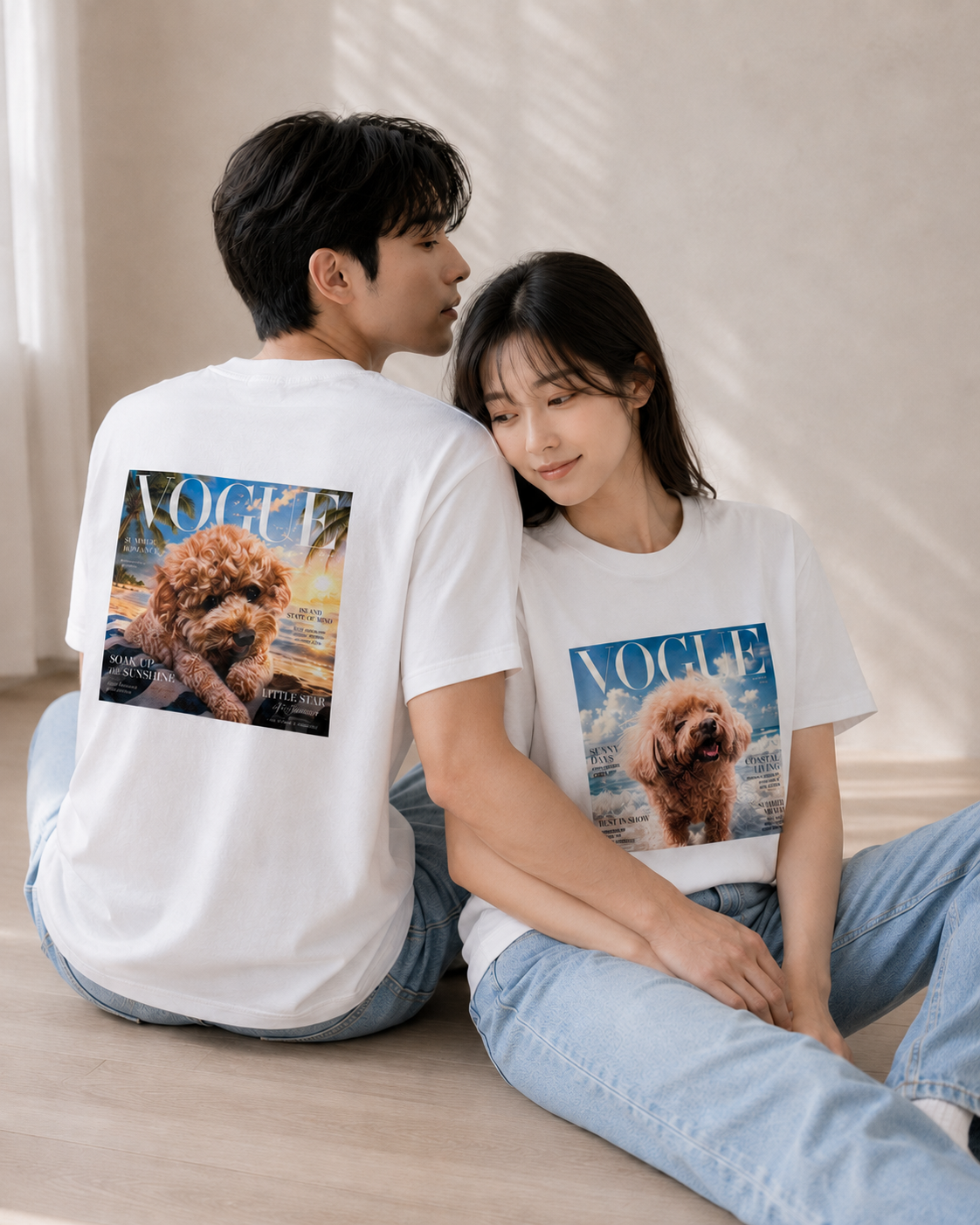 🆕新品上架【梨花娘總代理】💖韓國品牌SWINGSTAR 專屬回憶客製照片 情侶裝 純棉T恤(XS~3XL)