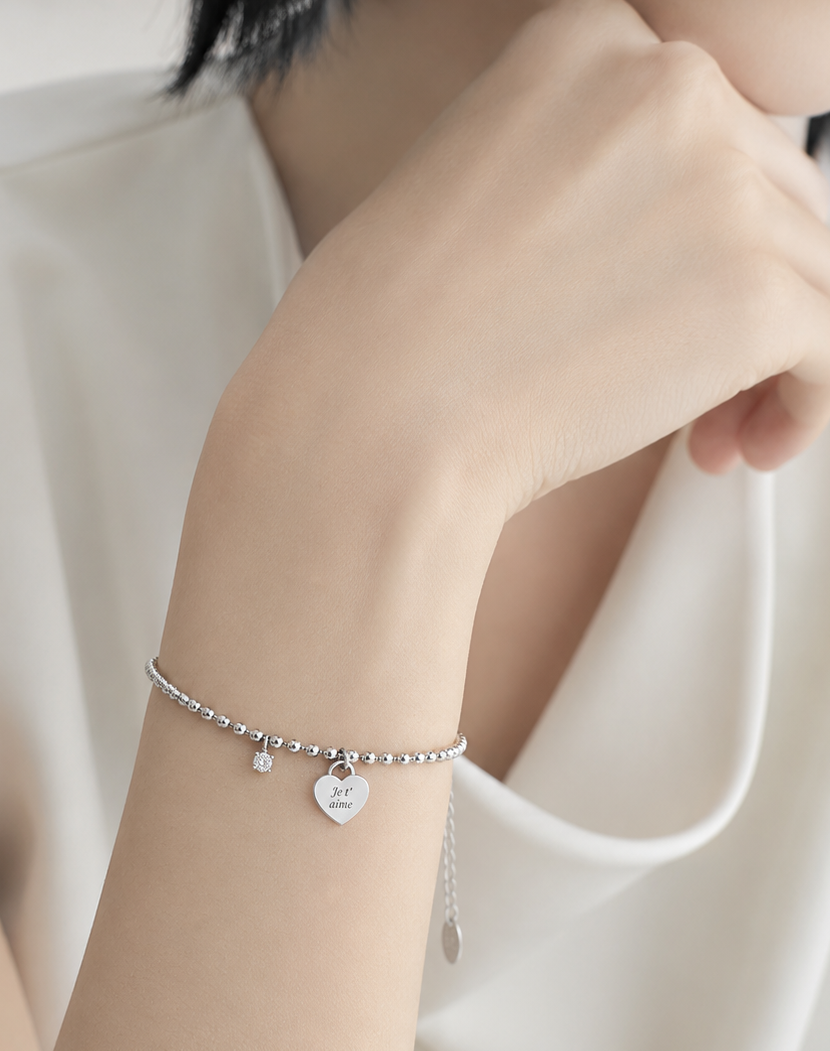 🆕新品上架【梨花娘】💖高允貞代言韓國頂級輕奢 STONEHENgE．經典925銀心細緻手鍊💖