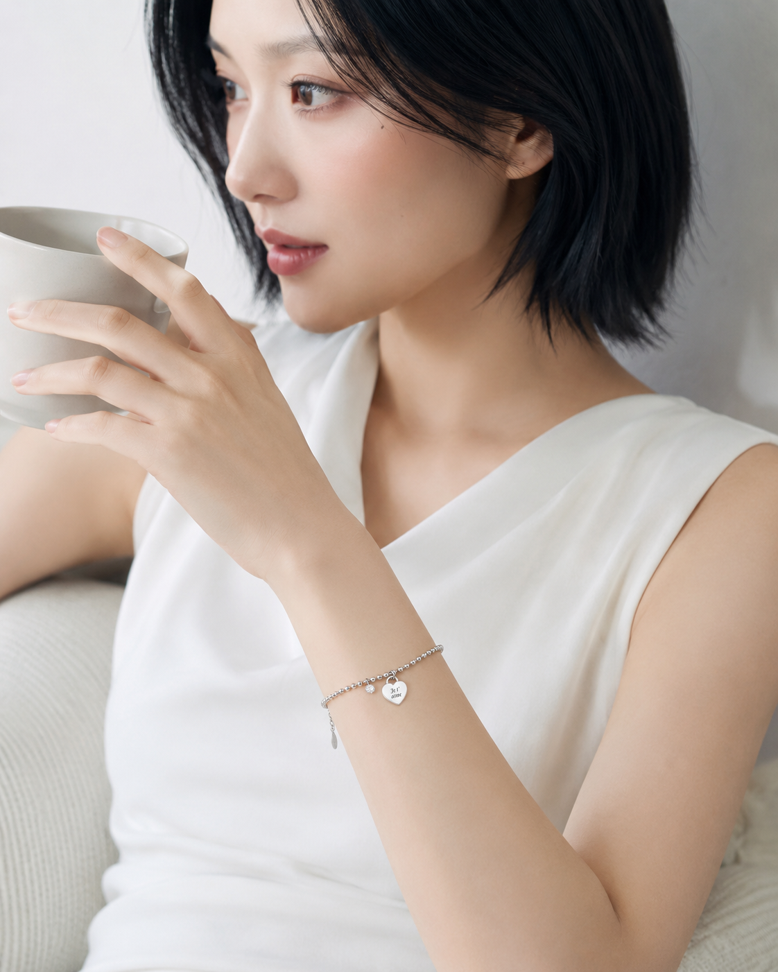 🆕新品上架【梨花娘】💖高允貞代言韓國頂級輕奢 STONEHENgE．經典925銀心細緻手鍊💖