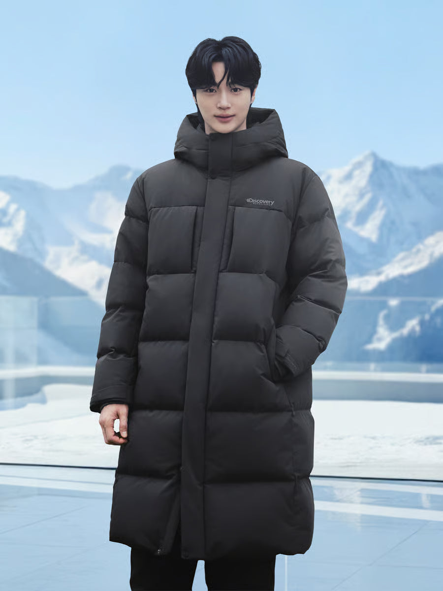 🆕新品上架💖【梨花娘】 韓國品牌Discovery 鵝絨長版防風外套(2色)🏆韓國連線