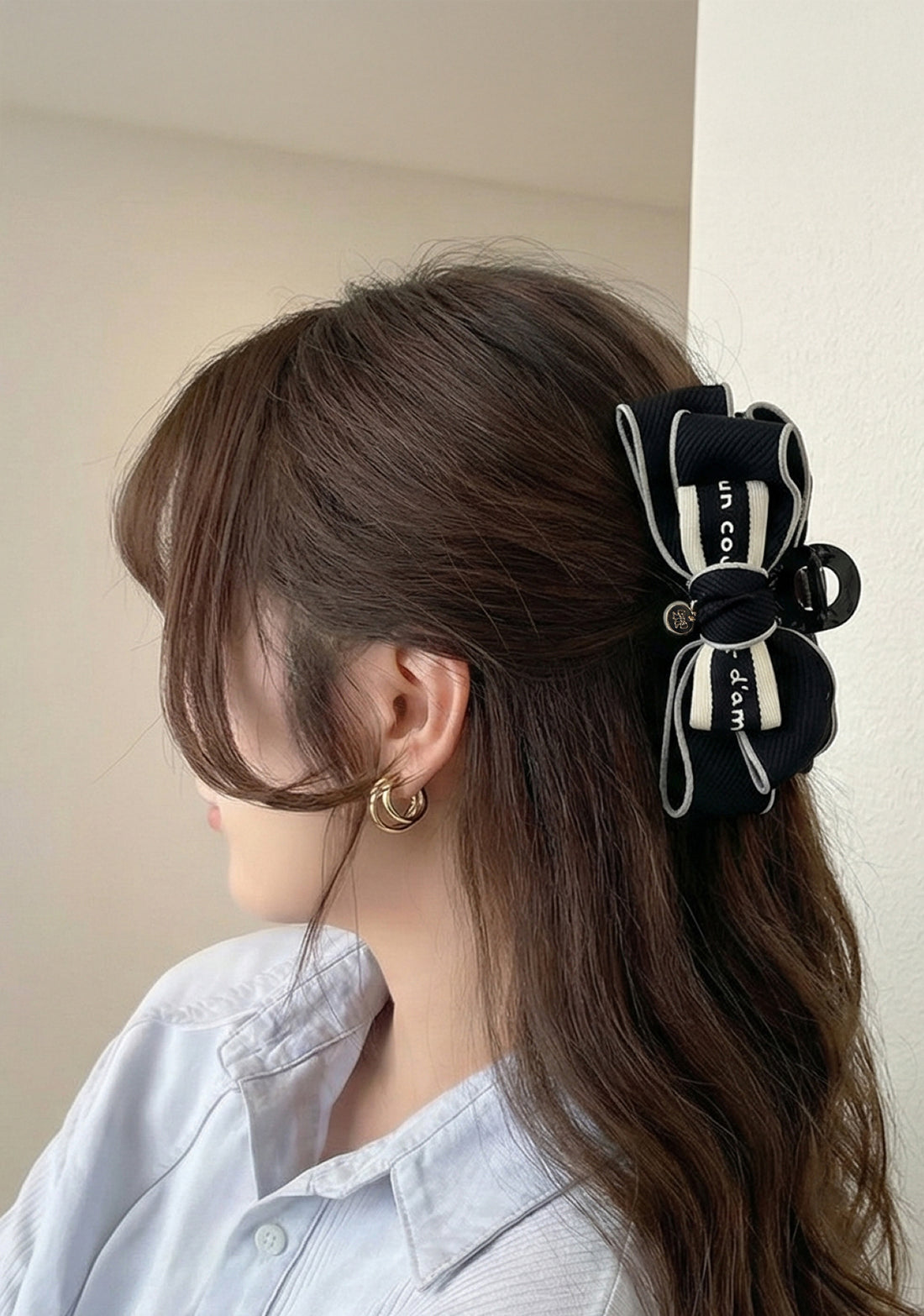 😍韓國新品上架【梨花娘】氣質秋冬細緻手工大抓夾韓國連線(2色) 韓國連線