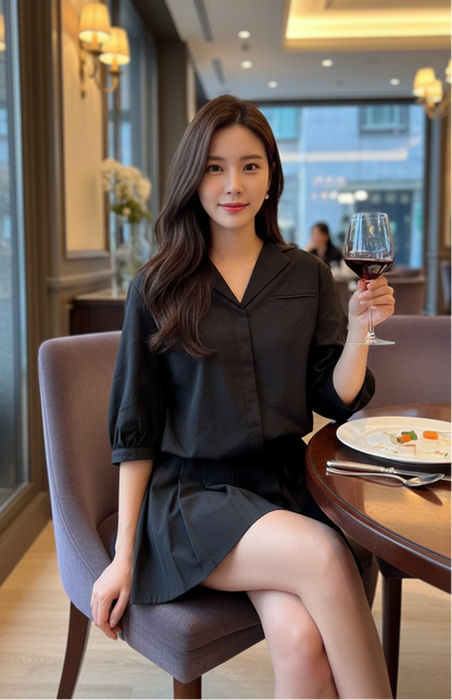 💖New arrivals [Lihua Maya] Customized high-end niche 100% fold skin-friendly lace-up jumpsuit