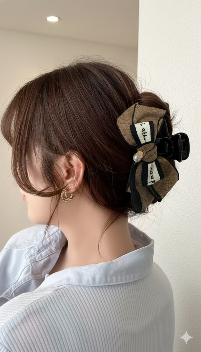 😍韓國新品上架【梨花娘】氣質秋冬細緻手工大抓夾韓國連線(2色) 韓國連線