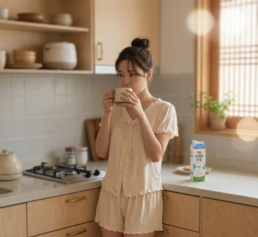 新品上架💕【LIHUA MAYA】採購推薦莫代爾固定胸墊舒柔短袖睡衣家居服套裝(4色)