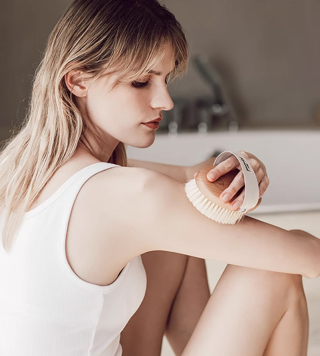 美國 Krramel 櫸木純猪鬃刷乾刷身體刷消除水腫美膚美體脂肪刷去橘皮去角質 (不建議濕用) (現貨+預購)