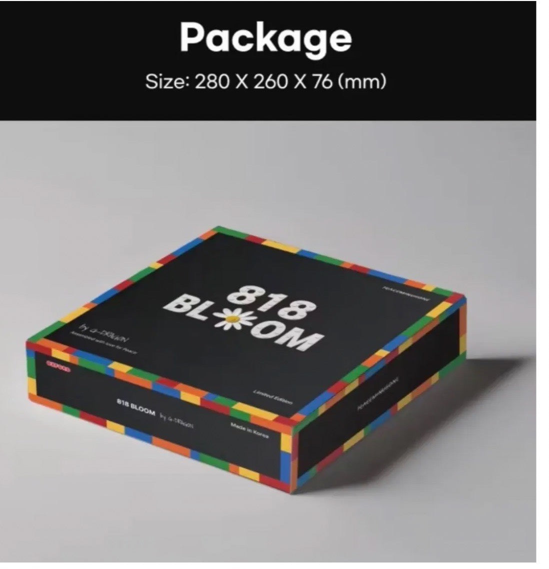 新品上架 【梨花娘】💖G-DRAGON × OXFORD BLOCK 818 BLOOM 聯名 限量雛菊樂高積木 權志龍 GD💖正版