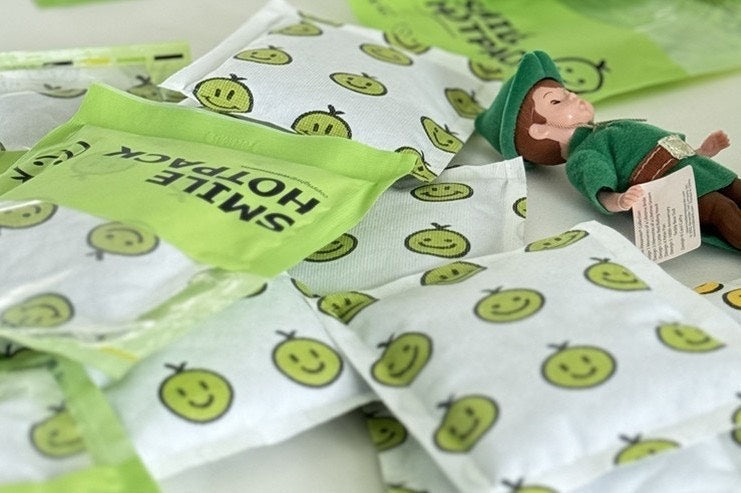 🆕新品上架💖【梨花娘】💕韓國🍈 哈密瓜笑臉暖暖包 🍈暖暖包100g 韓國連線