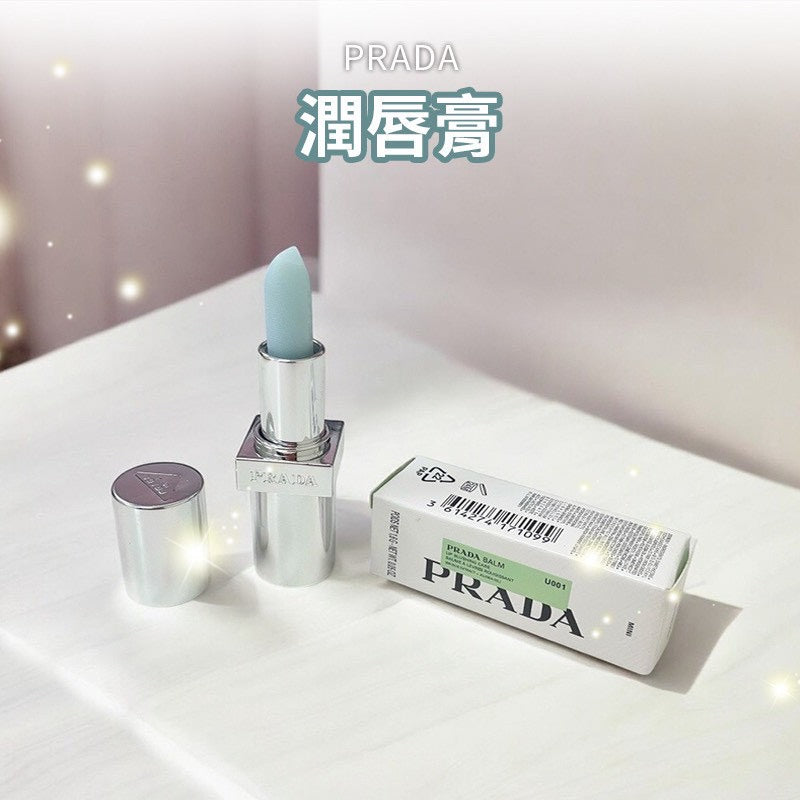 💜新品上架【梨花娘】💖PRADA保濕長效自然潤色U001莫測藍護唇膏1.6g 體驗版💖💖
