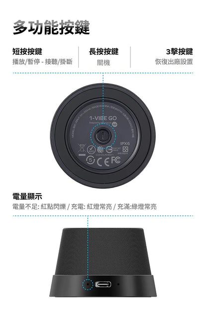💜新品上架【梨花瑪雅】🫧Momax 1-Vibe Go 多功能迷你磁吸無線防水音箱✨✨