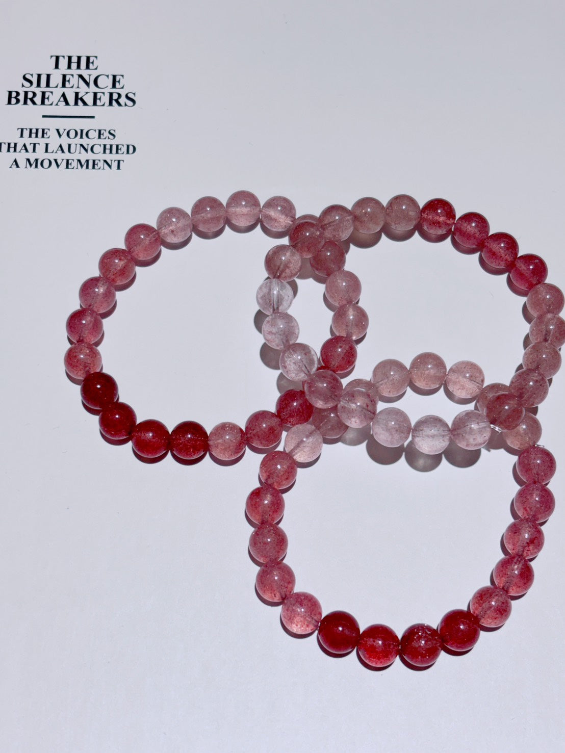 🆕新品上架【梨花瑪雅】💕新款滿滿粉紅能量漸層紅草莓晶串珠手鍊