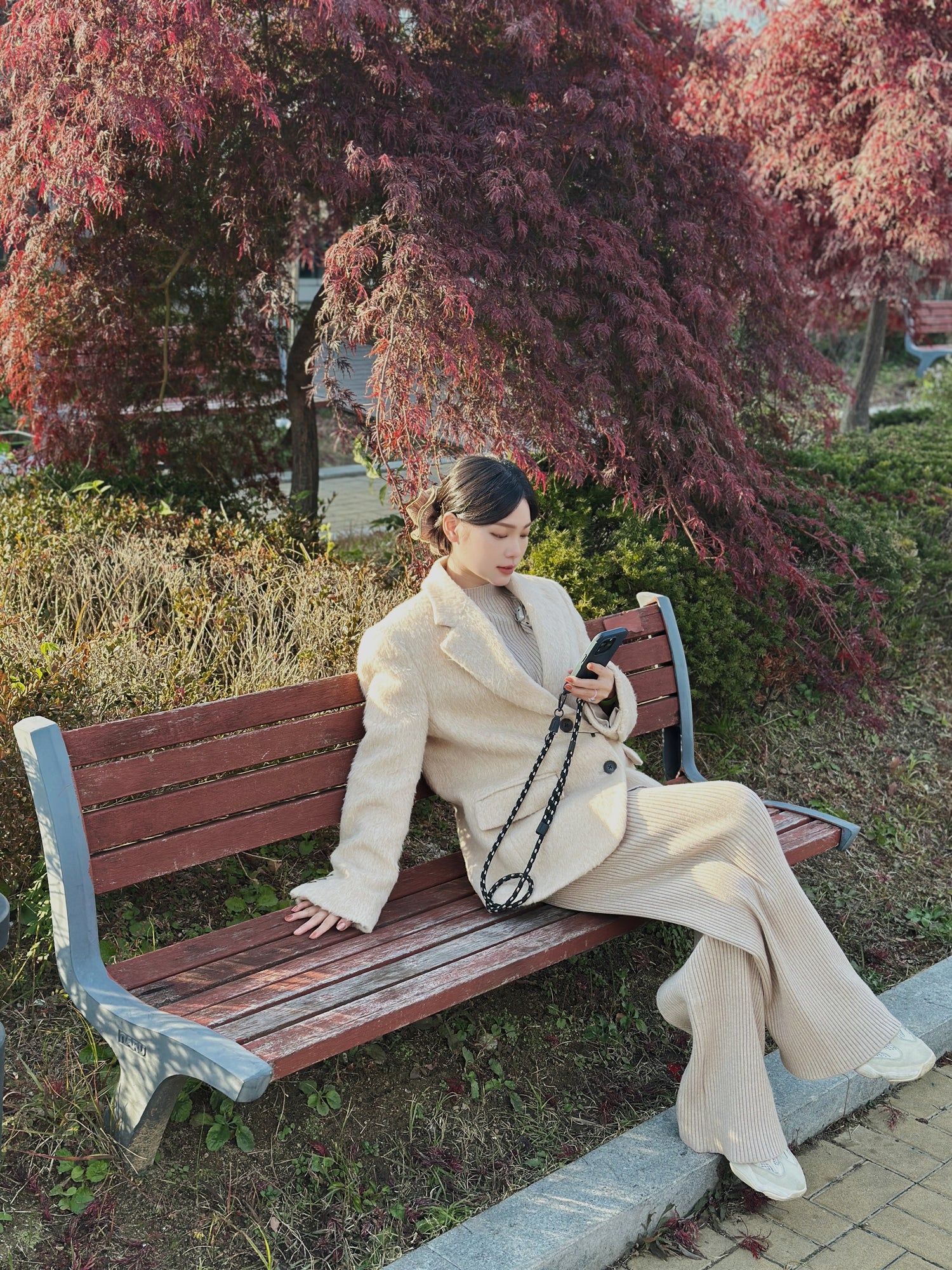 🆕新品上架💖【梨花瑪雅】💖低調氣質修飾身形線條粗針織坑條紋顯瘦慵懶套裝(6色)✨韓國連線