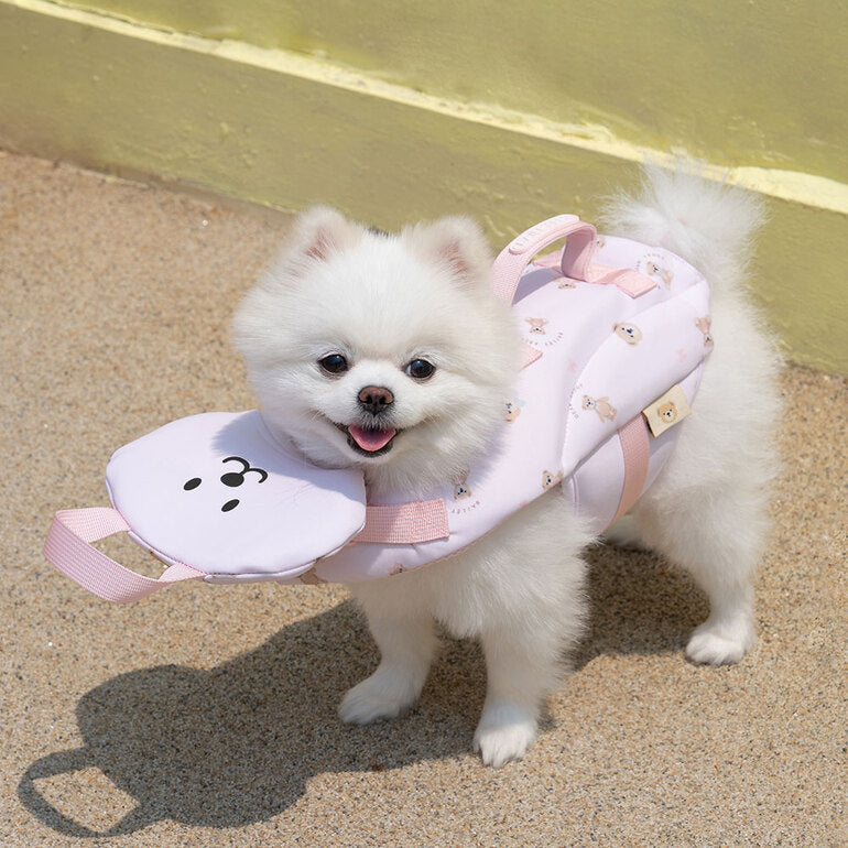 韓國新品上架【梨花娘】🐾BAILEY 🐶夏日馬卡龍色系高浮力清涼透氣寵物漂浮泳衣(3色)