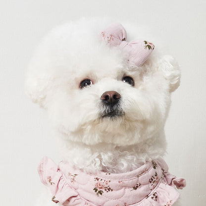 韓國新品上架【梨花娘】🐾BAILEY 🐶韓系甜美可愛蝴蝶結鍛帶寵物髮夾(7色)