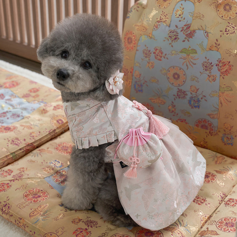 韓國新品上架【梨花娘】🐾BAILEY 🐶韓系流蘇小福袋寵物香香包(2色)