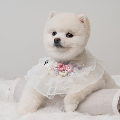 【梨花娘】🐶 韓國BAILEY💖寵物品牌精緻婚紗夢幻領巾(現貨+預購)