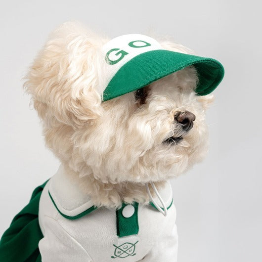 韓國BAILEY💖【梨花娘】寵物品精緻高爾夫球寵物遮陽帽(現貨+預購)