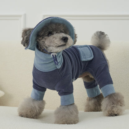 韓國新品上架【梨花娘】🐾BAILEY 🐶秋冬新品 可愛造型遮陽保暖絨毛可調節寵物帽(3色)