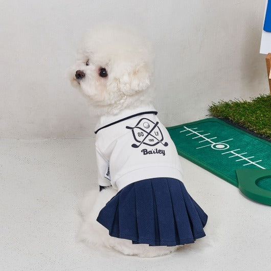 韓國BAILEY💖寵物品精緻高爾夫狗小洋裝(現貨+預購)