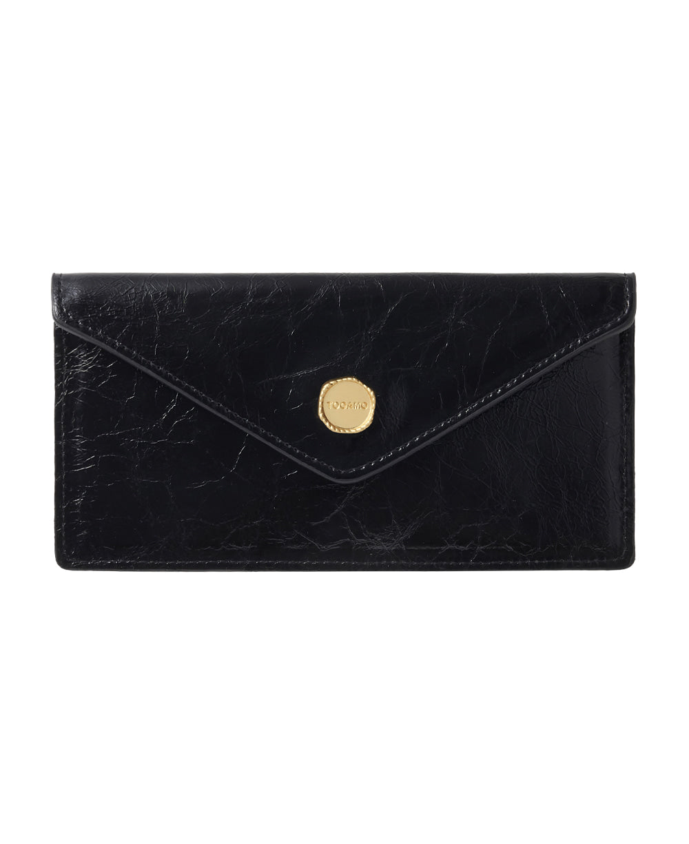 🆕新品上架【梨花娘】🔥韓國品牌TOAMO Bella Slim Long Wallet 韓國製牛皮薄型長夾｜韓系光澤皮革長夾