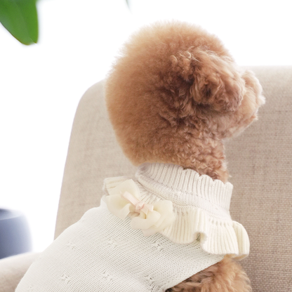 韓國新品上架【梨花娘】🐾BAILEY 🐶韓系柔霧紗感寵物蝴蝶結別針(3色)