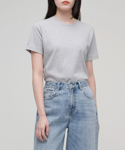 🆕新品上架【梨花娘】韓國💕Standard 柔焦感純棉柔膚圓領基本百搭T恤(7色)