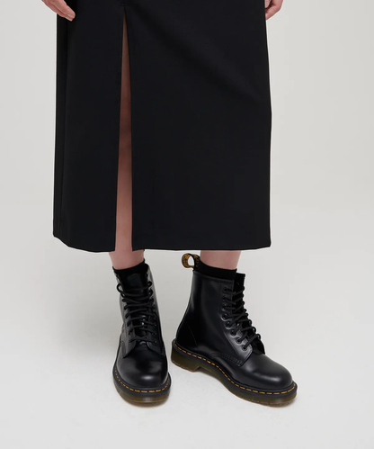 🆕新品上架【梨花娘】韓國Musinsa 💕黃金剪裁高腰優雅開叉長裙(3色)