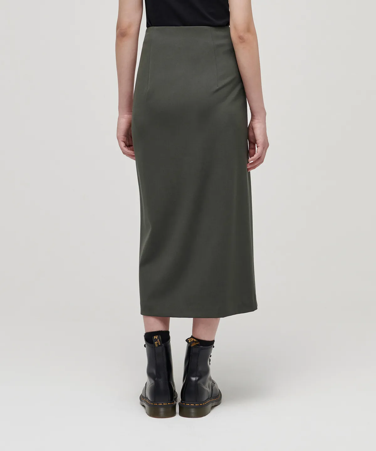 🆕新品上架【梨花娘】韓國Musinsa 💕黃金剪裁高腰優雅開叉長裙(3色)