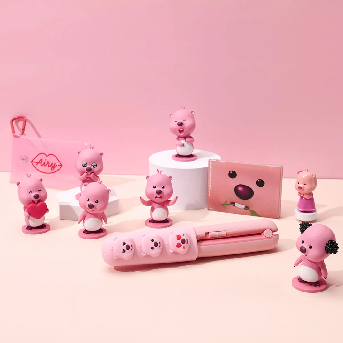 💕新品上架【梨花娘】Janmangrupi 三段溫度 Type-C充電無線迷你攜帶型捲髮造型棒