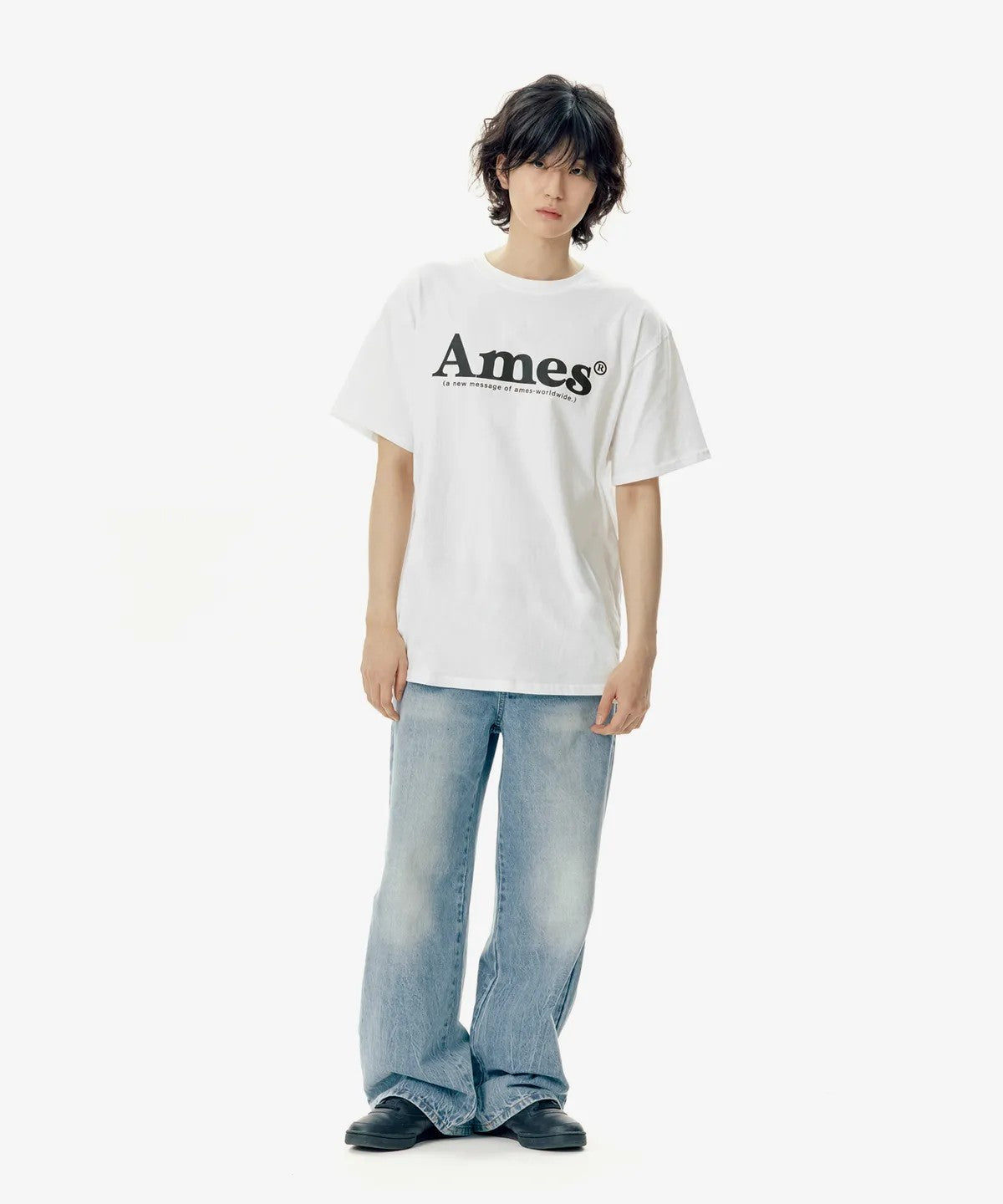 💜新品上架【梨花娘】韓系極簡字母Logo修身短T｜Ames顯瘦氣質百搭上衣、情侶穿搭(S~L)10色