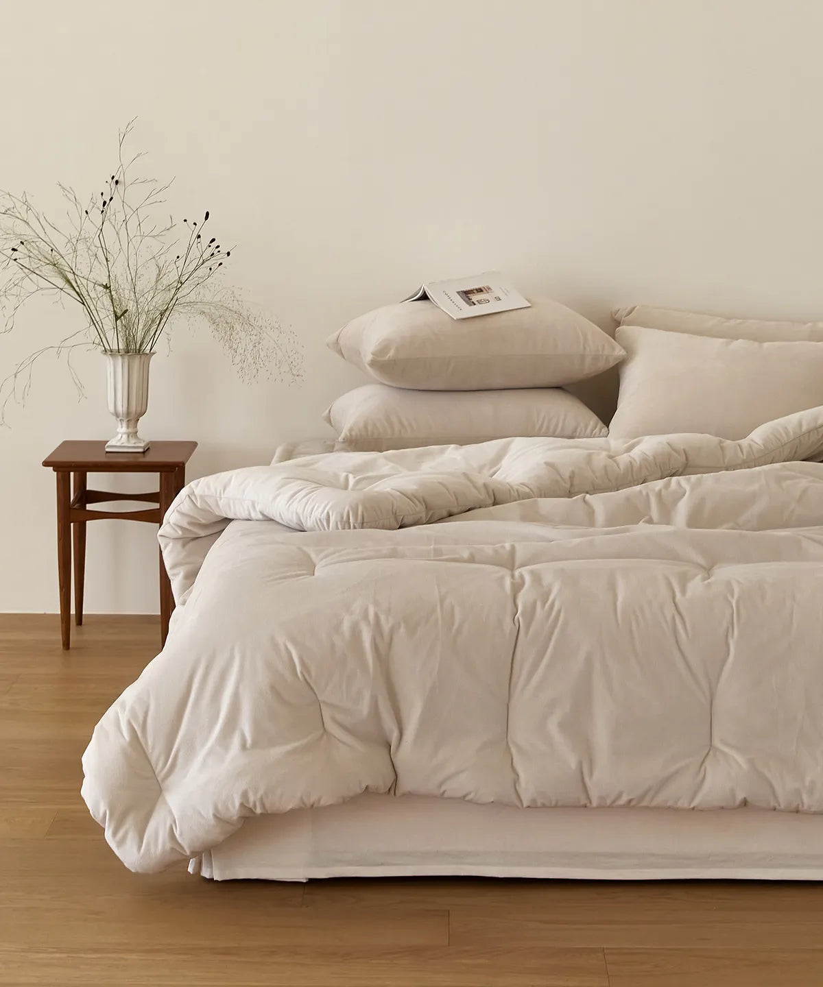 🆕新品上架【梨花娘】冬季飯店🔥韓國品牌MAATILA 雙色特殊超細纖維棉柔軟保暖輕盈被5件套組(單人四件)