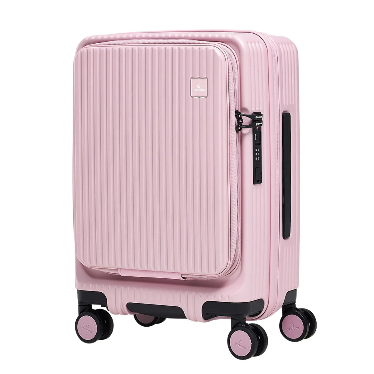 💕新品上架【梨花娘】韓國 QRANG 連續獲獎🏆頂級多功能貼心前置口袋翻蓋式行李箱(5色)