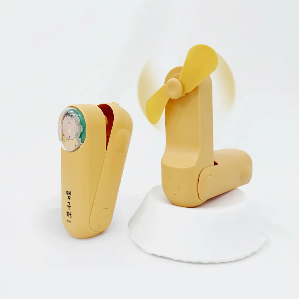 🆕新品上架【梨花娘】💖韓國品牌COQUAD 🌬️春日部阿呆鼻涕泡泡手持風扇🌬️