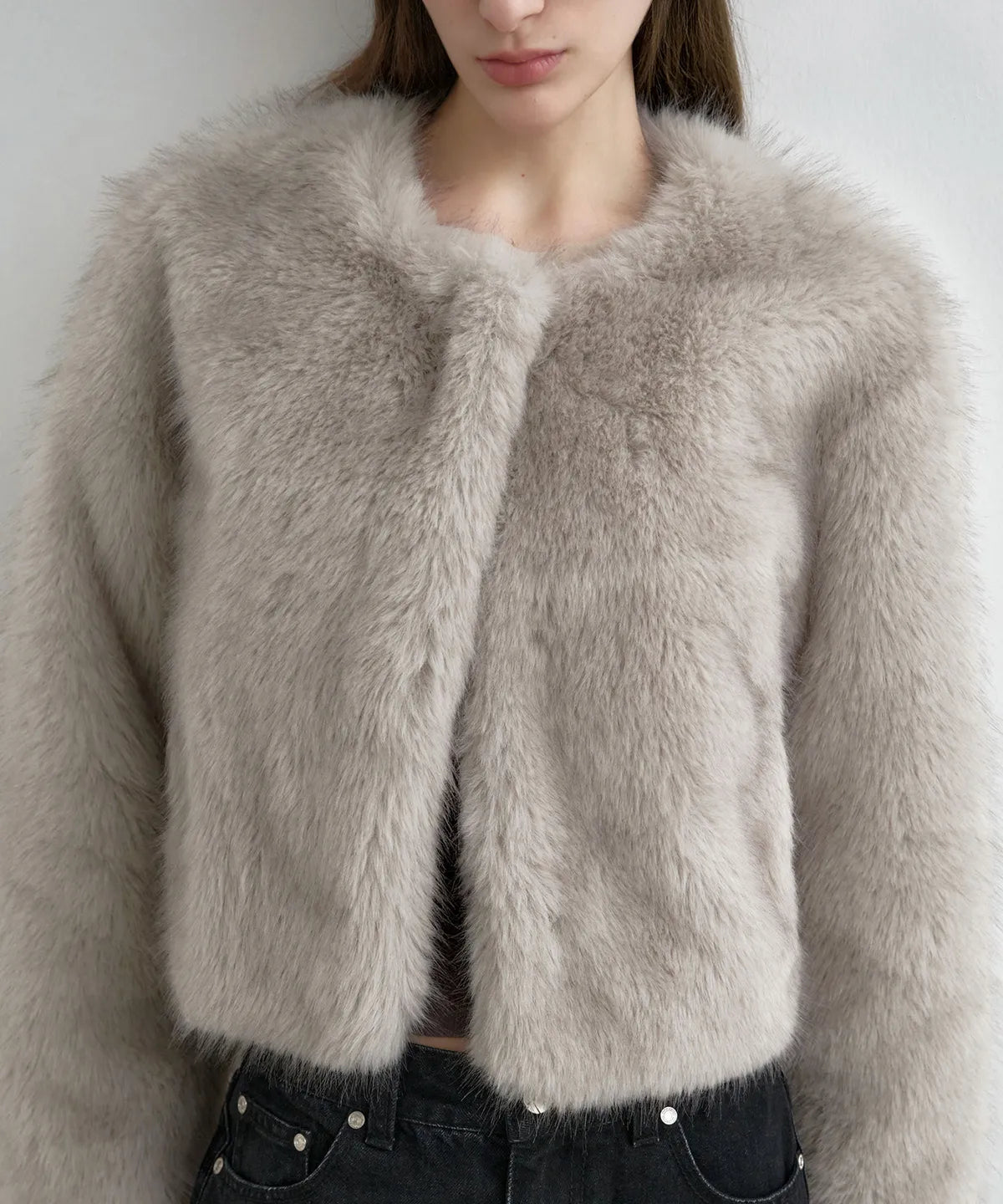 🔥新品上架【梨花娘】🧥秋冬經典 韓國 MONGDOL仿皮草極柔軟短版絨毛外套(2色)