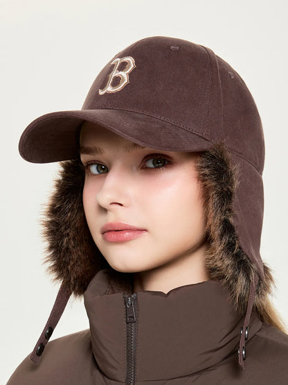 🔥新品上架 【梨花娘】秋冬保暖⚾MLB美式復古耳罩帽(3色)💖韓國連線