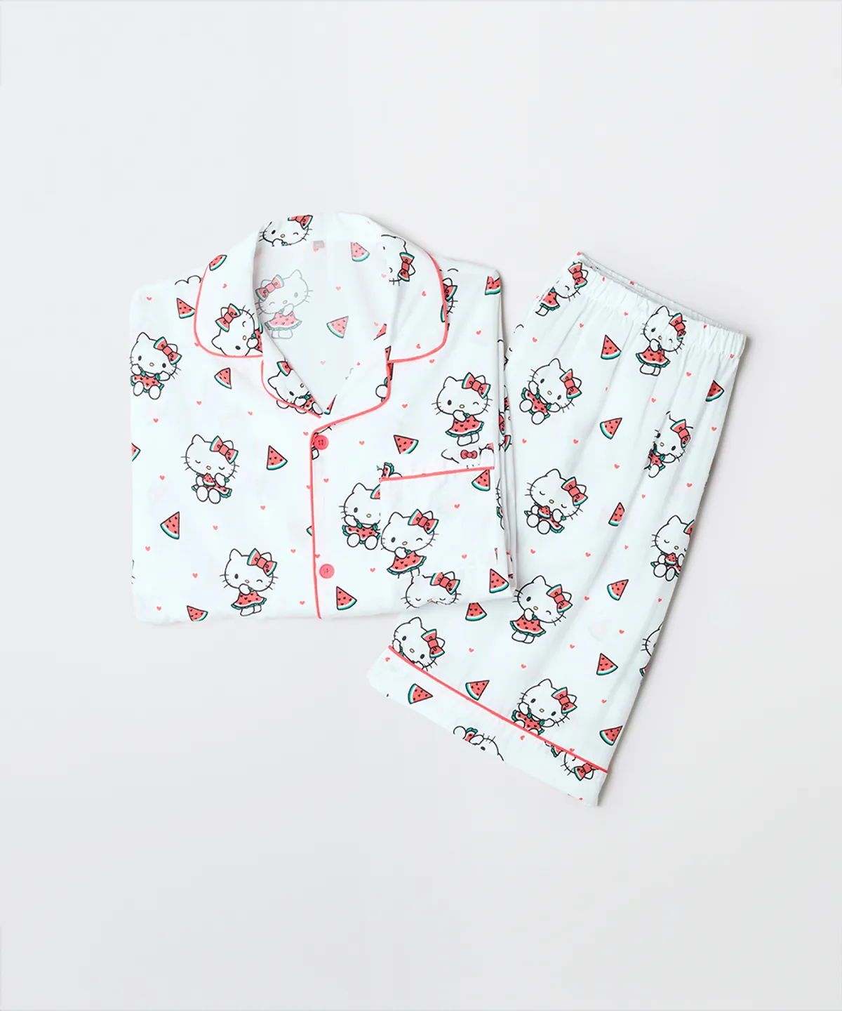 💜新品上架【梨花娘】韓國品牌暢銷TOP.1 SPAO × 三麗鷗角色聯名款夏日情侶款短袖居家服/睡衣套裝(7色)