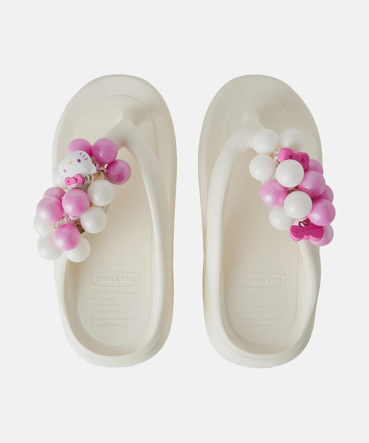 🆕新品上架【梨花娘】💗韓系高級甜感｜TAW&amp;TOE × Hello Kitty Candy 厚底雲朵感拖鞋(2色)