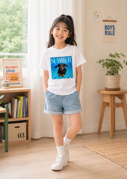 🆕新品上架【梨花娘總代理】💖韓國品牌SWINGSTAR 專屬回憶客製照片 親子裝 兒童款100%純棉T恤(110~150)