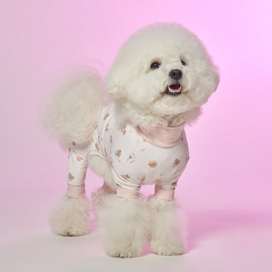 💕【梨花娘總代理】🐾韓國BAILEY 🐶夏日機能冰涼降溫滿版小熊透氣水陸兩用寵物衣(3色)