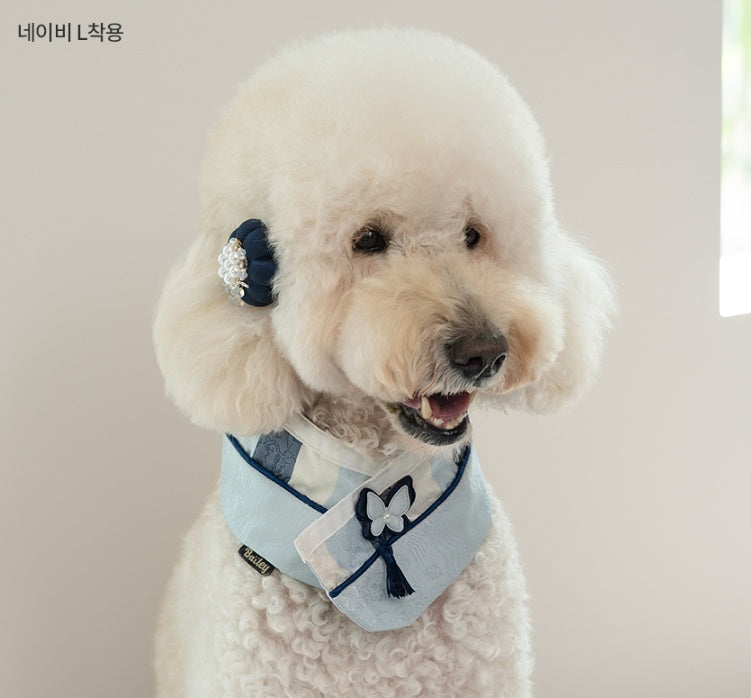 韓國新品上架【梨花娘】🐾BAILEY 🐶韓系華麗宮庭風珍珠流蘇寵物髮夾(9色)