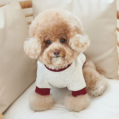 韓國新品上架【梨花娘】🐾BAILEY 🐶秋冬新品 韓系潮流聯名休閒棉質寵物服飾(3色)