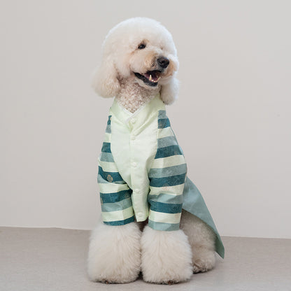 韓國新品上架【梨花娘】🐾BAILEY 🐶秋冬新品 皇室尊貴刺繡流蘇寵物韓服(4色)