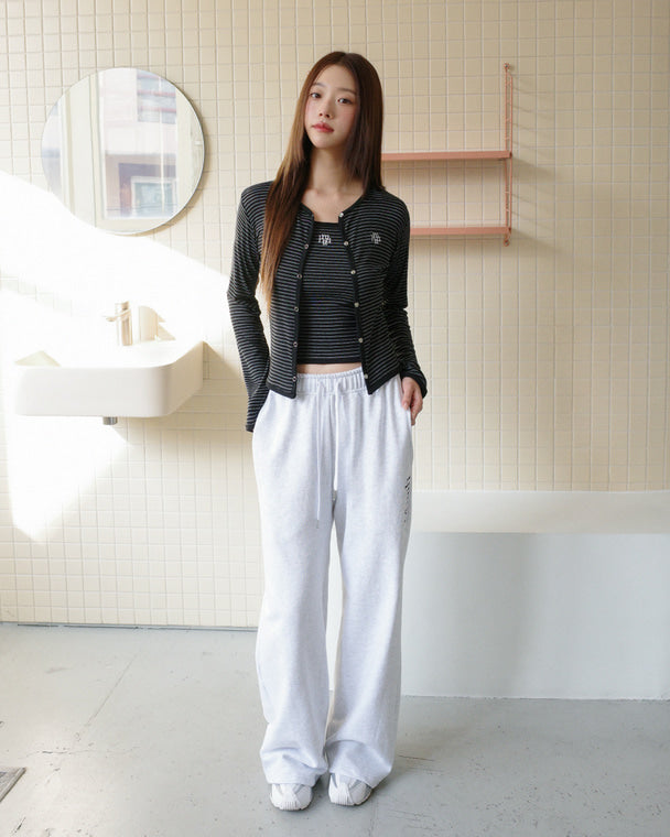 💖韓國暢銷品牌MUAHMUAH 💕新品上市 撞色細條紋小可愛兩件式罩衫上衣(4色)