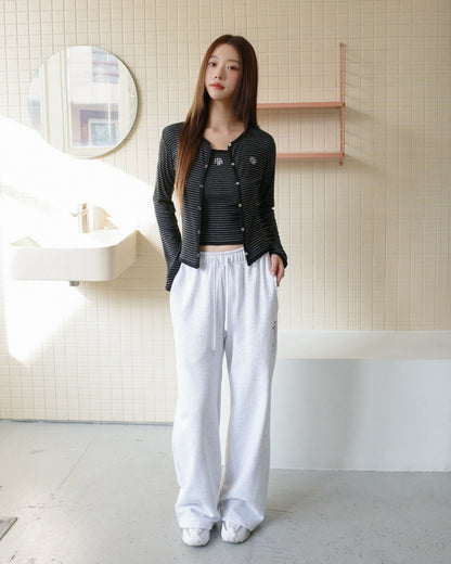 💖韓國暢銷品牌MUAHMUAH 💕新品上市 撞色細條紋小可愛兩件式罩衫上衣(4色)